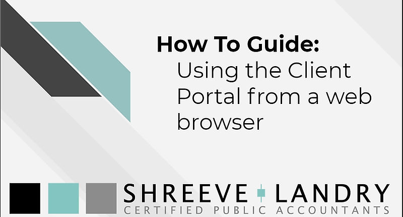 Client Portal - Using a Web Browser
